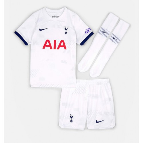 Fotballdrakt Barn Tottenham Hotspur Hjemmedraktsett 2023-24 Kortermet (+ Korte bukser)